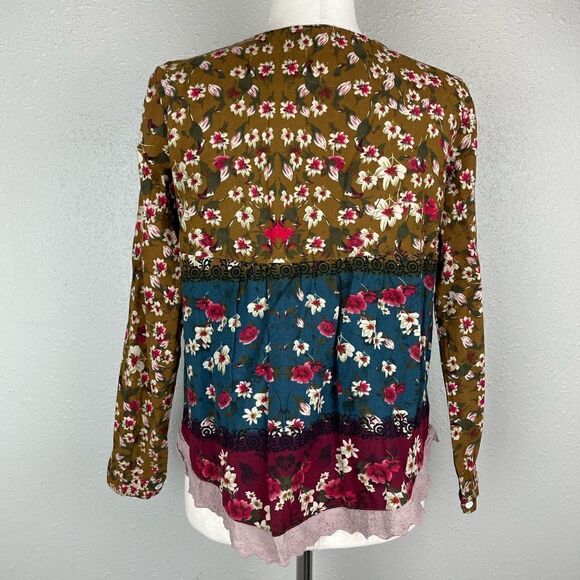 Zanzea Boho Floral Top Size M EUC - Picture 4 of 6